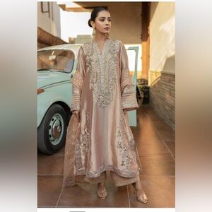 HUE PRET PURE SHIMMER SILK 2 piece SET